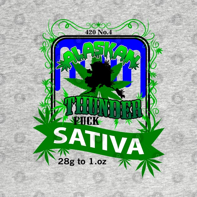 Alaskan Thunder 420 Strain Logo by Illustrious Graphics 